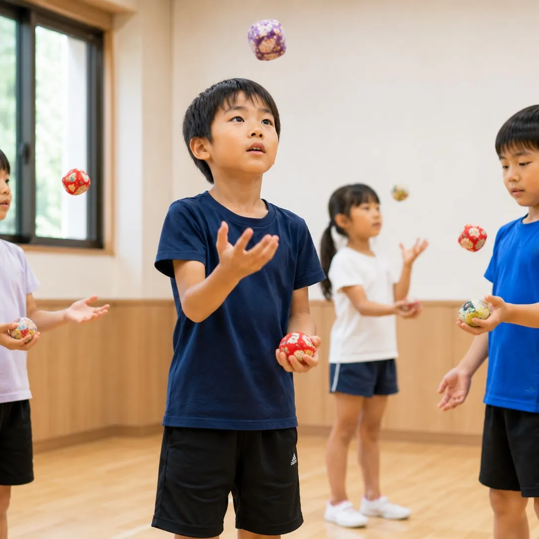 【お手玉って、実は運動神経にかなりいい。